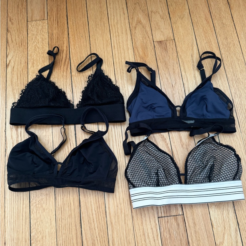 Lively x3 and Pepper x1 bralettes NWOT
